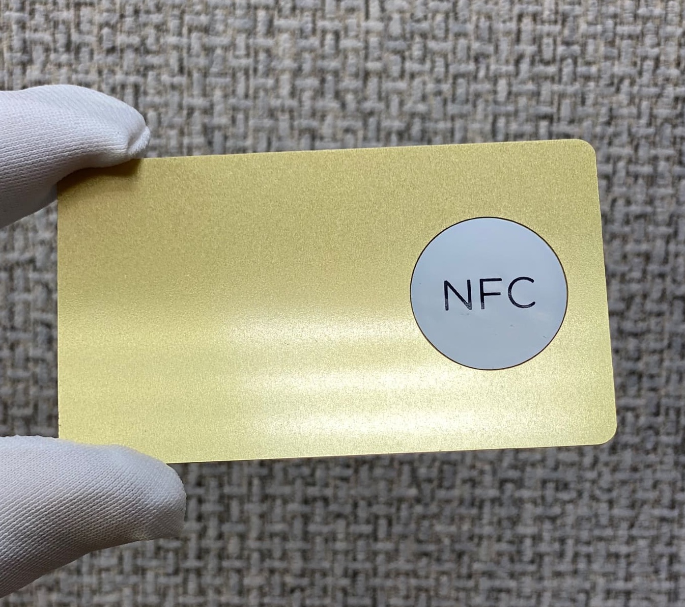 NFC карта металлическая